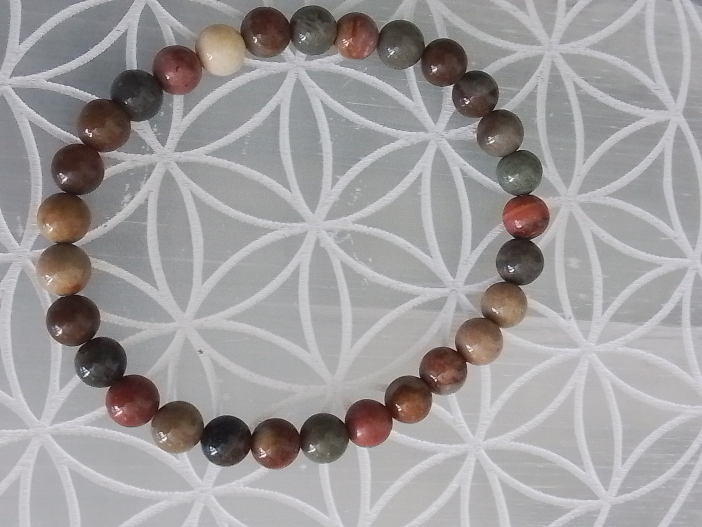 Bracelet en Jaspe océan