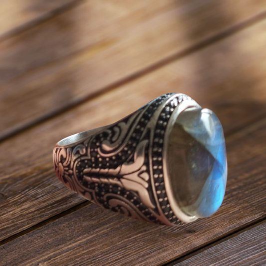 Bague en argent sterling  avec Labradorite