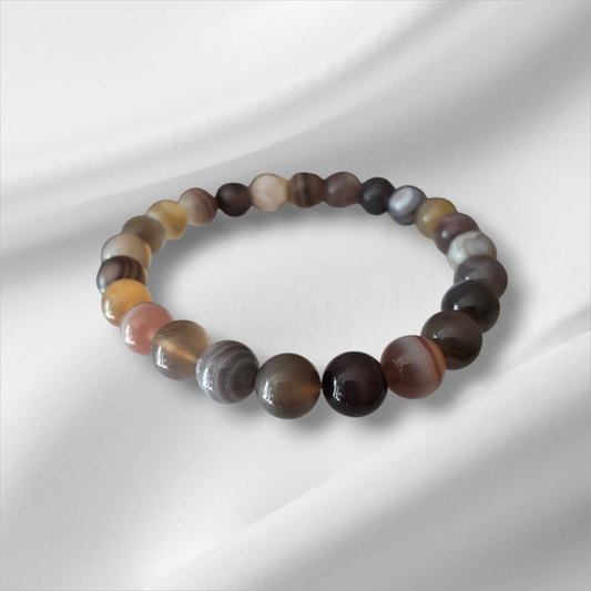 Bracelet en Agate de Botswana