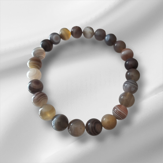 Bracelet en Agate de Botswana