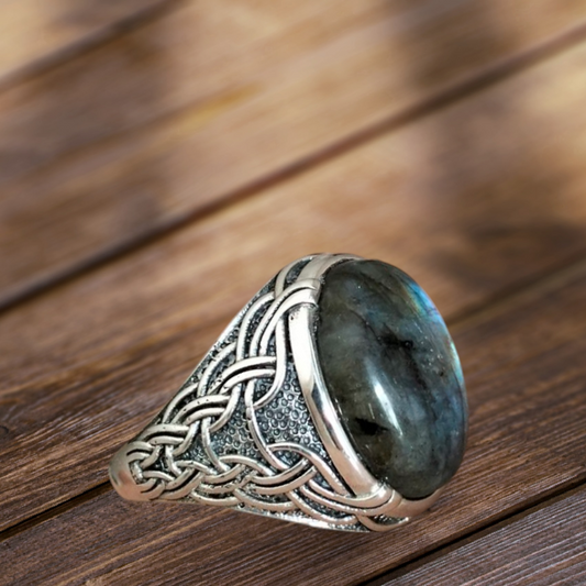 Bague en argent sterling avec Labradorite
